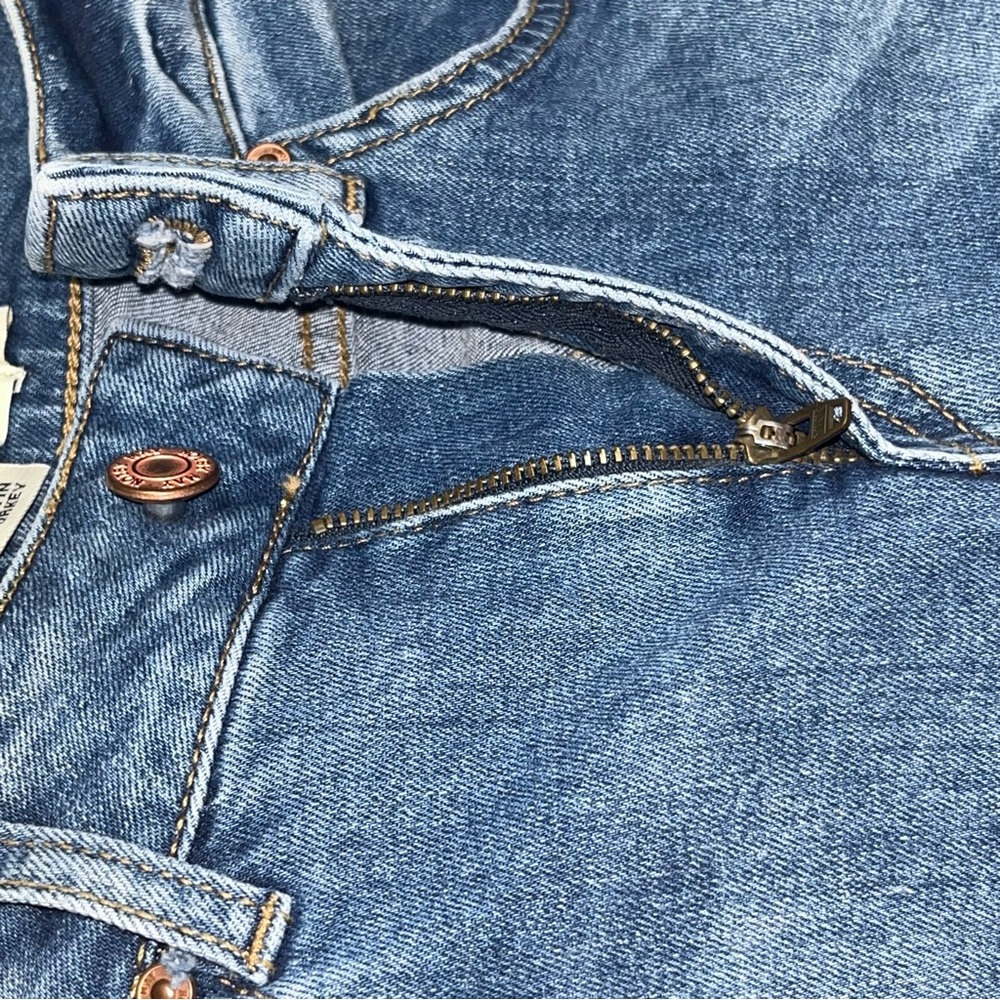 NOISY MAY Lucy NW Slim distressed denim jeans women’s size 28 mid rise blue - Picture 13 of 13